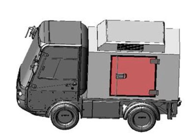 E-Transporter Typ 1000 SWB mit Kühlzelle